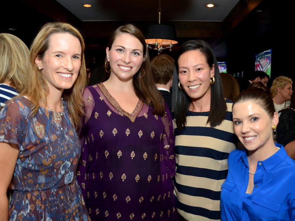 3 Houston Young Professionals and Ballet Barre kickoff event September 2013 Susan Elias, Beth Zdeblick, Ting Bresnahan, Elizabeth Koval