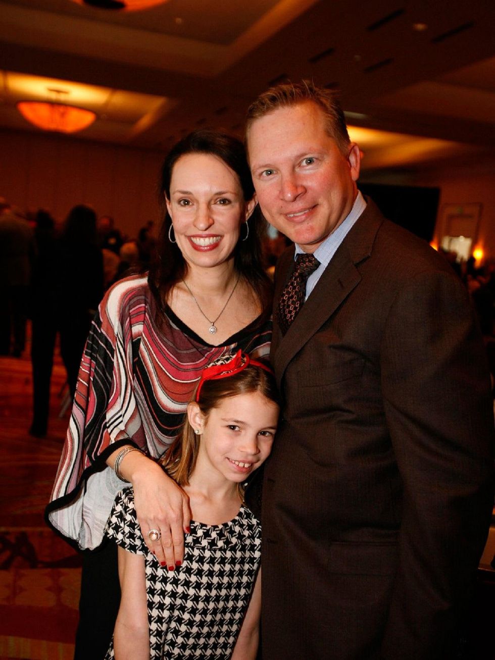 3 Johnna Edone, from left, Brittany Edone and Ryan Edone at the Texas Children's Hospital - The Woodlands groundbreaking