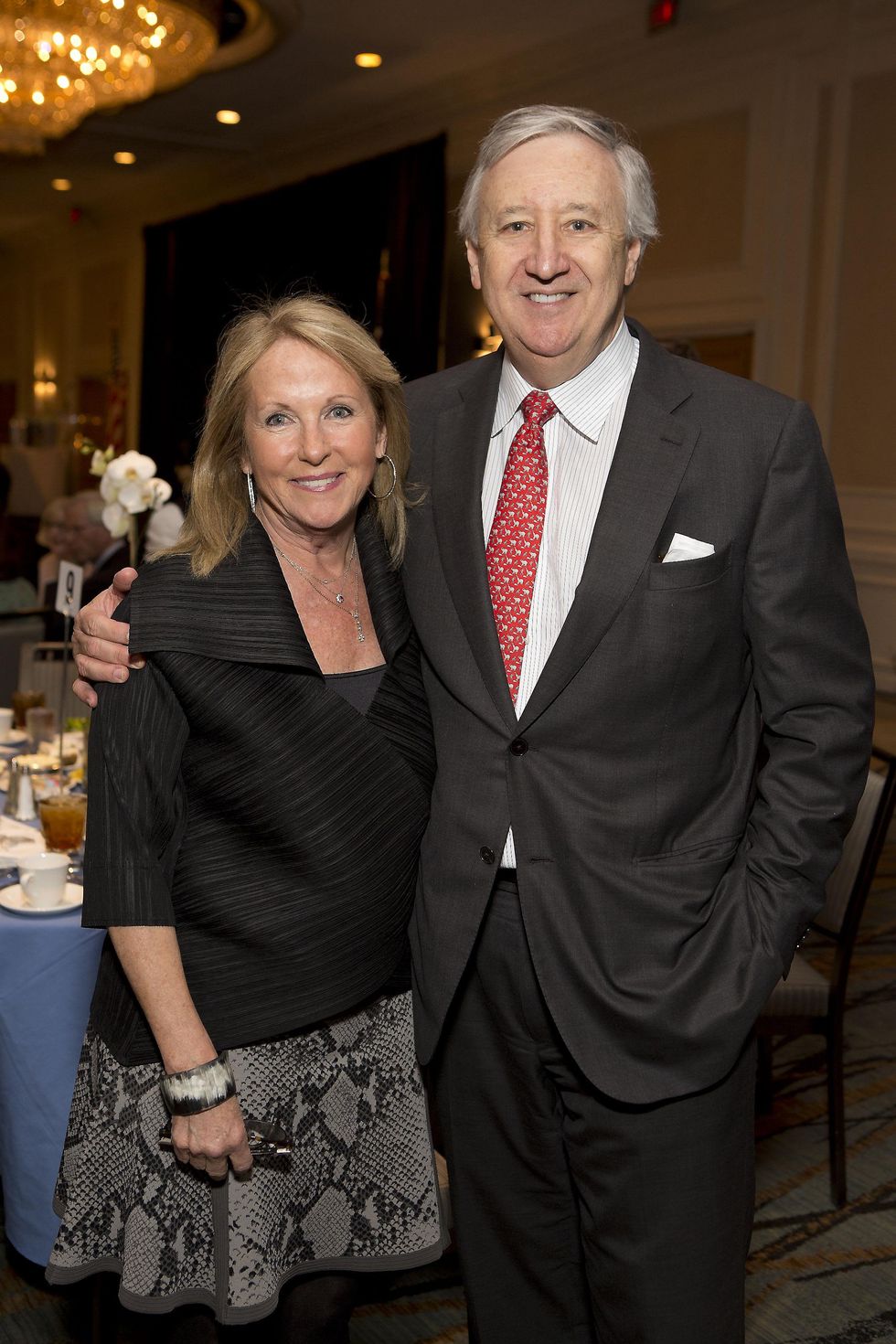 3 Kathy O'Neil and Phil Ferguson at Bo's Place luncheon February 2015