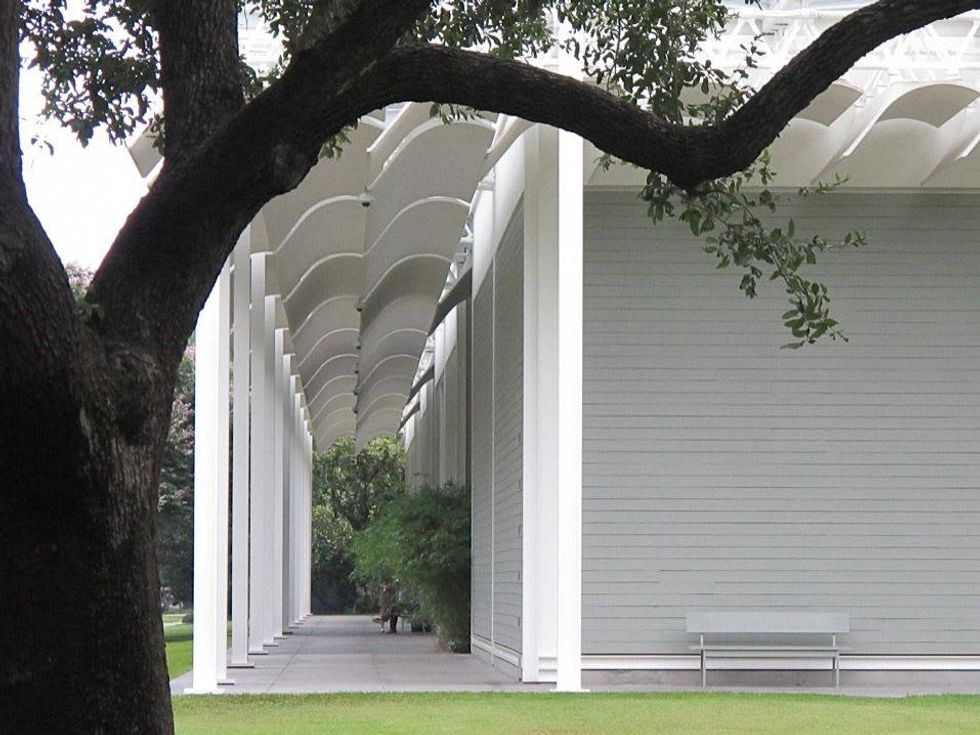 3 Katie live oak in Menil Park July 2013 \u201cHere, Nature\u2019s art.\u201d