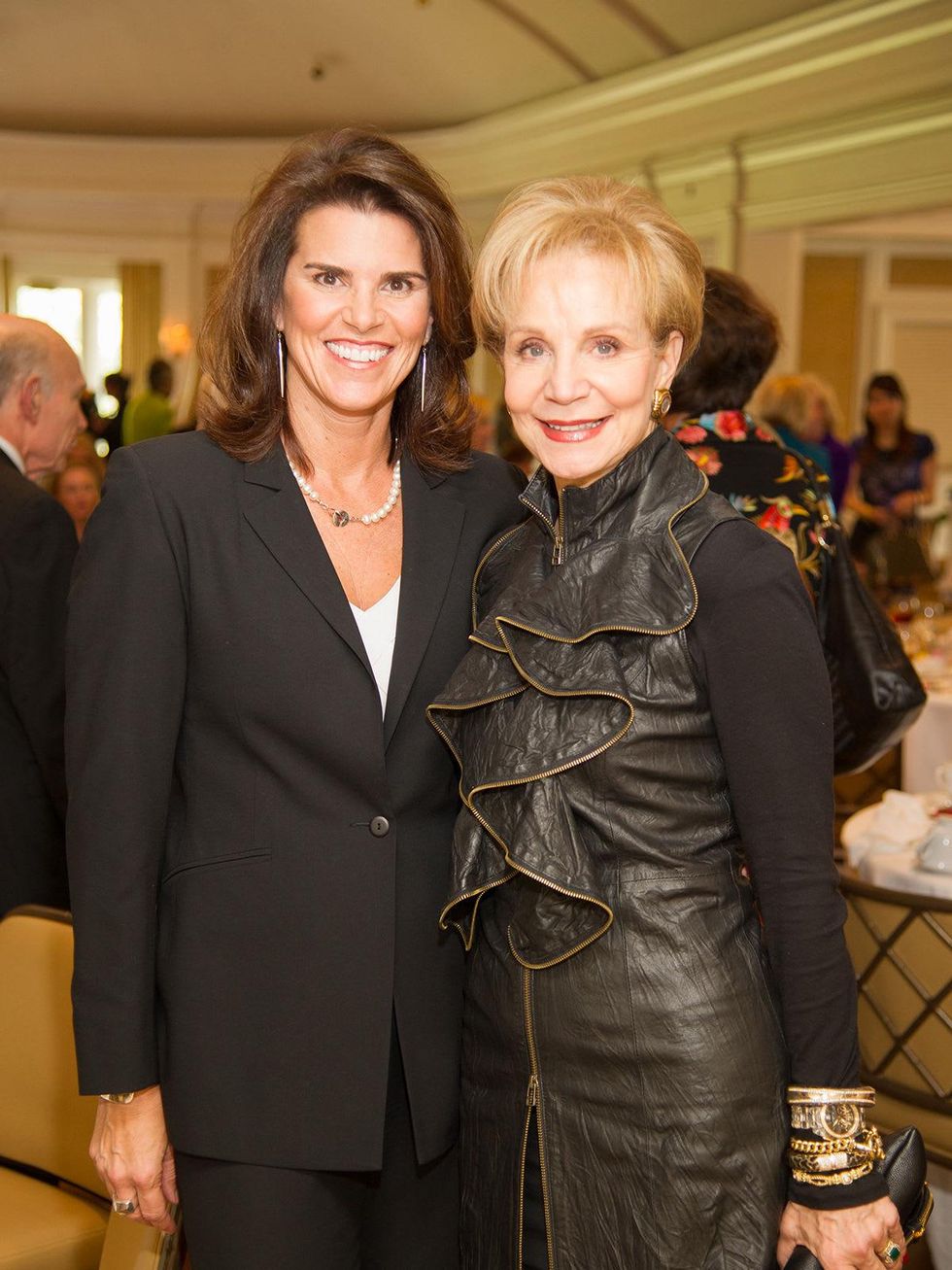 3 Lisa Malosky, left, and Lisa-Holland Nelson at the CancerForward luncheon November 2013