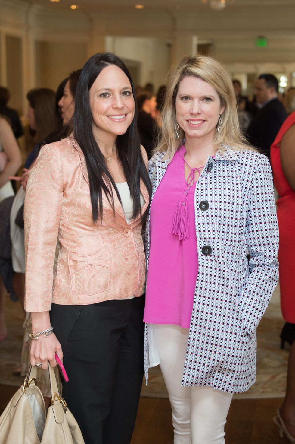 3 Monica Huffman, left, and Courtney Toomey at the Children's Museum Friends Families Luncheon March 2015