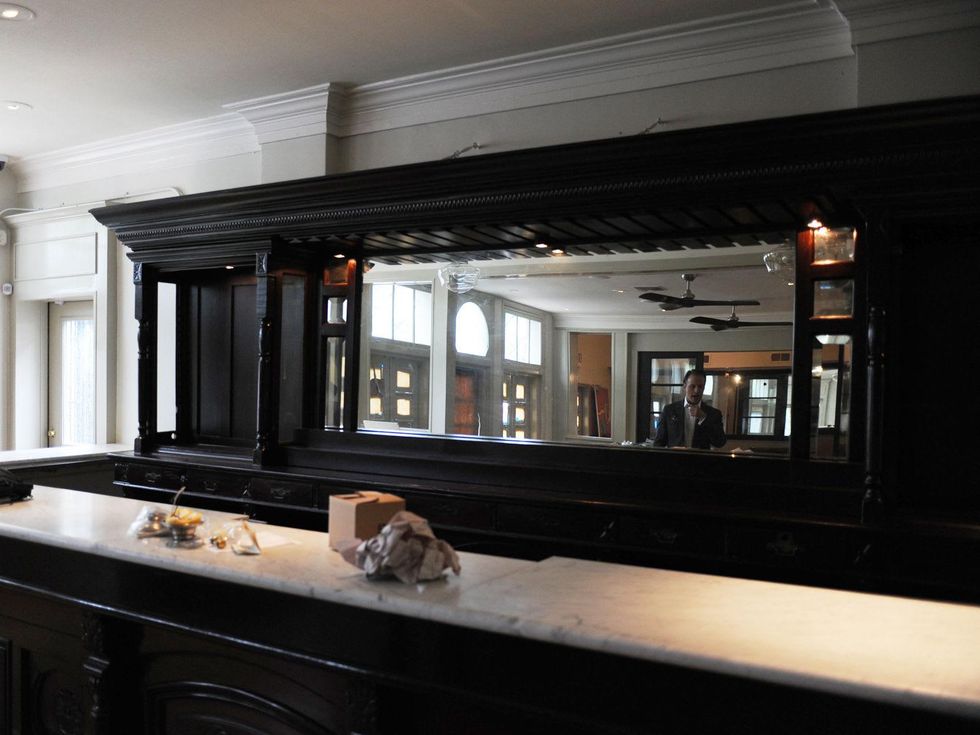 3 Pax Americana Houston restaurant June 2014 bar during construction