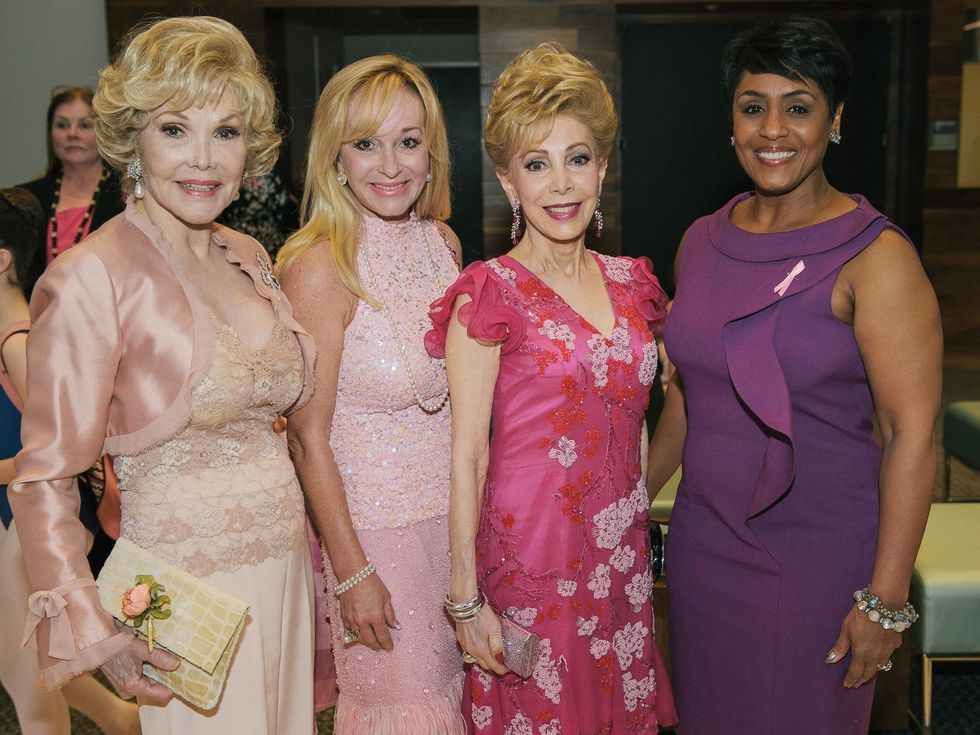 3 Pink at the Brown Houston May 2013 Joanne King Herring, Linda McCaul, Margaret Alkek Williams, Linda Lorelle