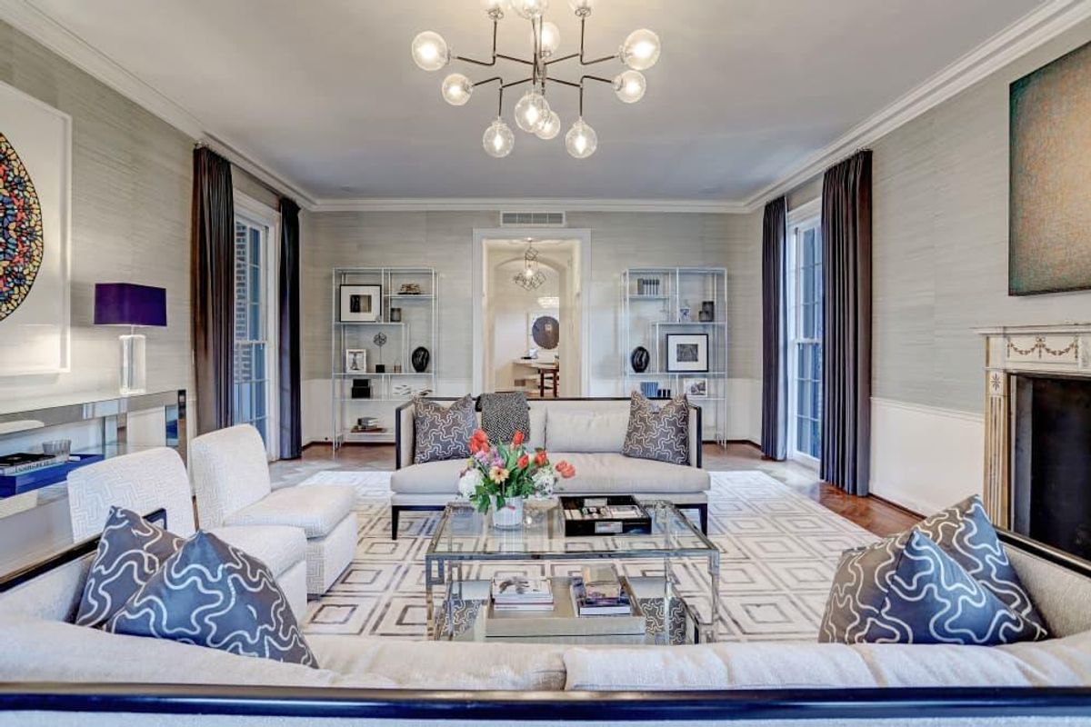 The living room. - CultureMap Houston