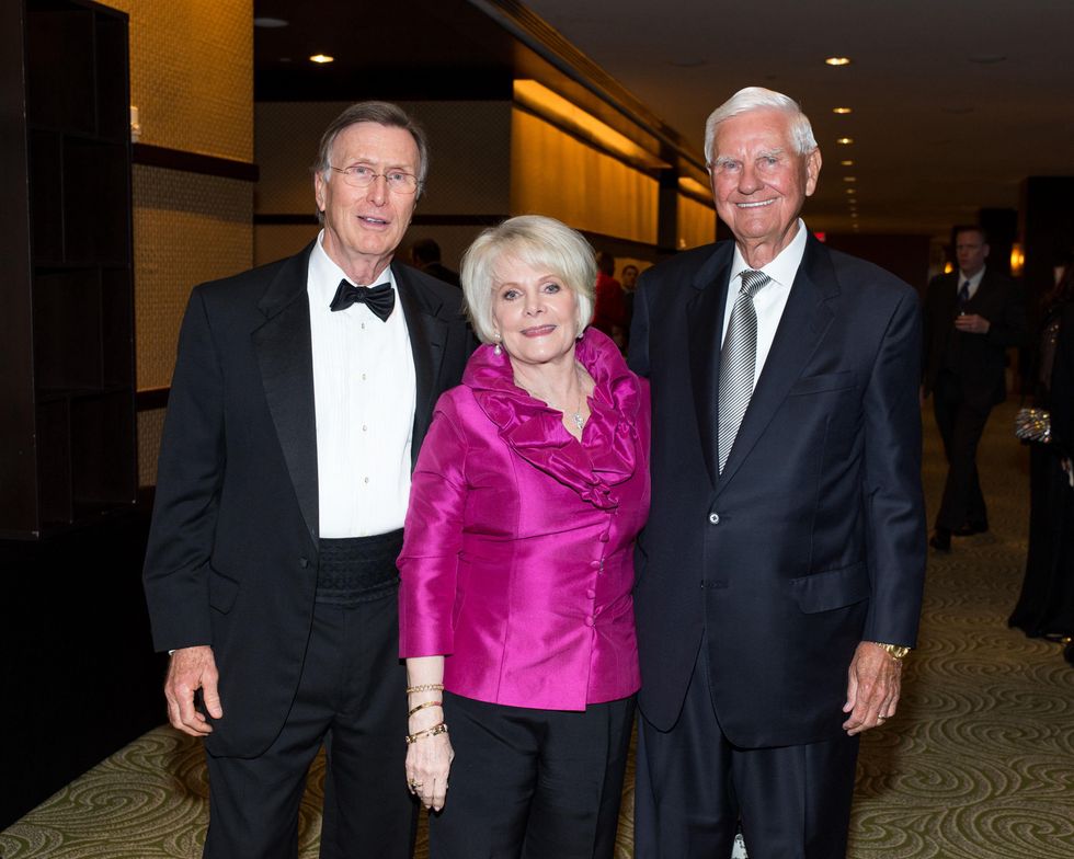 3 Robert and Linda Ligon, left, with Doug Pitcock at the Covenant House Gala March 2015
