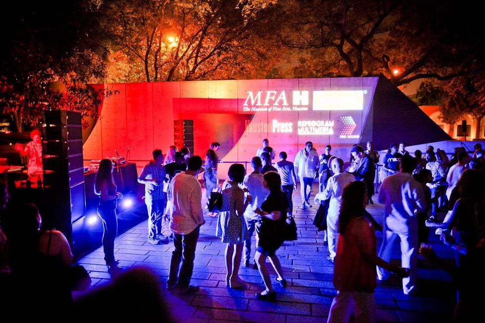 3 Summer Fun at MFAH Mixed Media Designed by IKEA August 2013 crowd venue