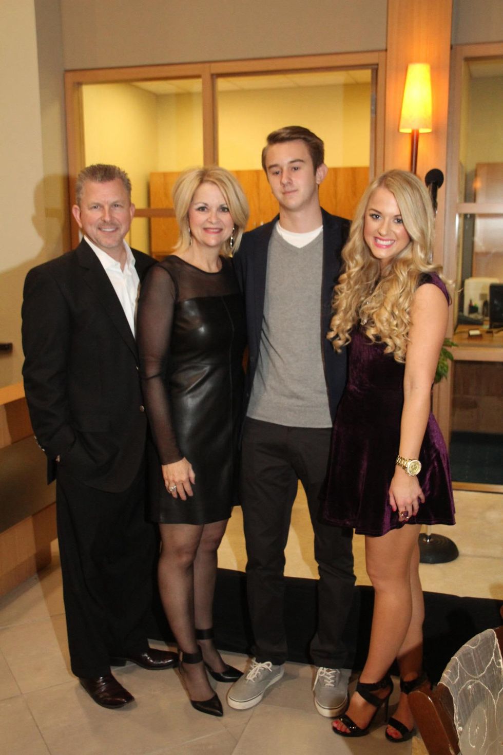3 Terry and Cherry Sears, from left, Taylor Sears and Samantha Sears at the Mercedes-Benz of Sugar Land Cystic Fibrosis Event October 2014