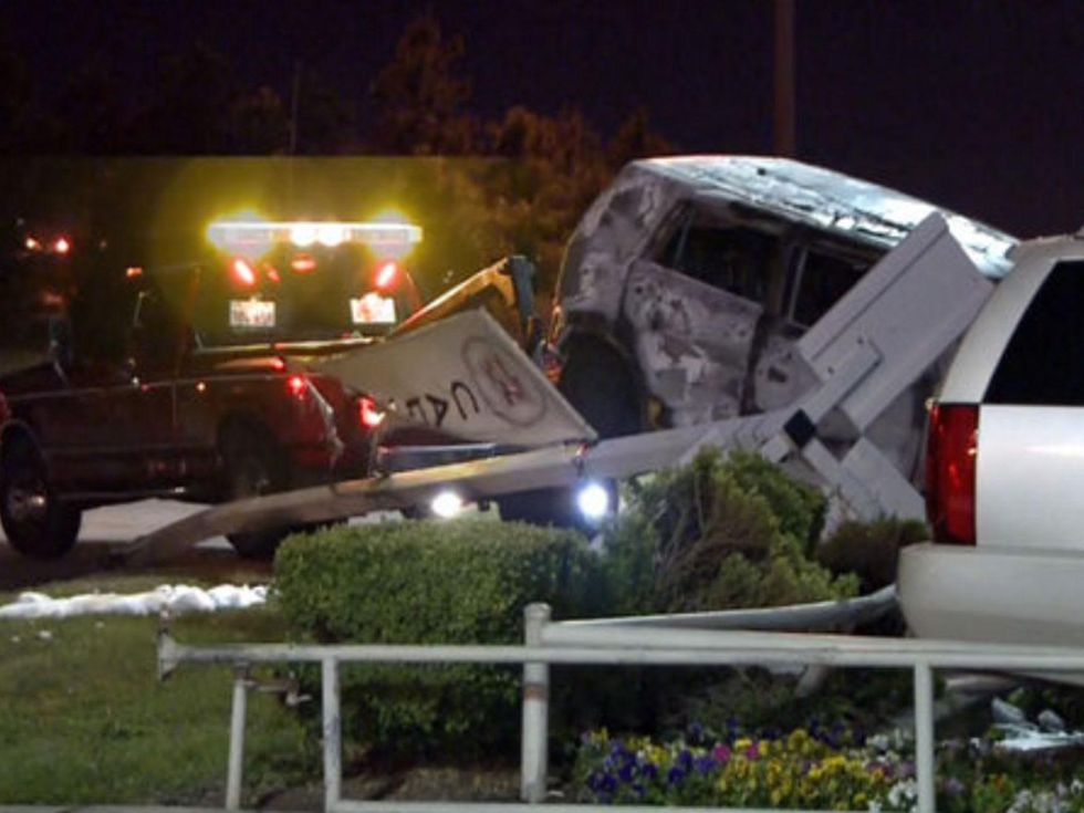 3 Tom Peacock Cadillac crash and fire May 2014