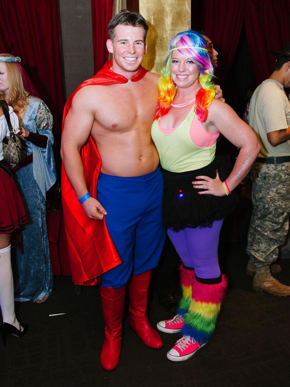 3 Zach Derr and Krista Goodwin at the CultureMap Halloween party at Mr. Peeples October 2013