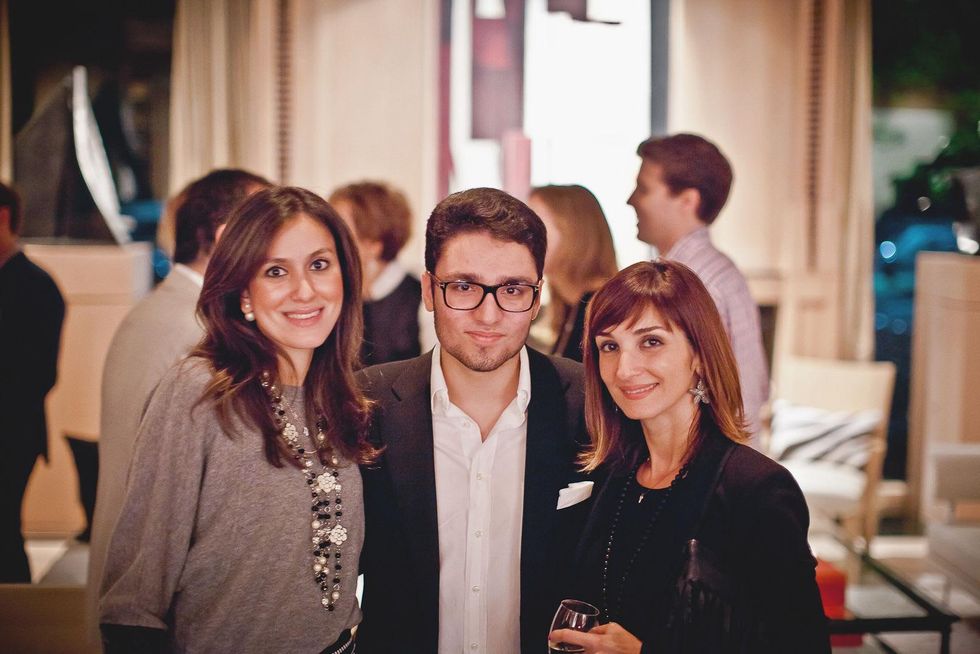 30 Heidi Aashani, from left, Amir Taghi and Haydeh Davoudi at the Pam & Gela party November 2014