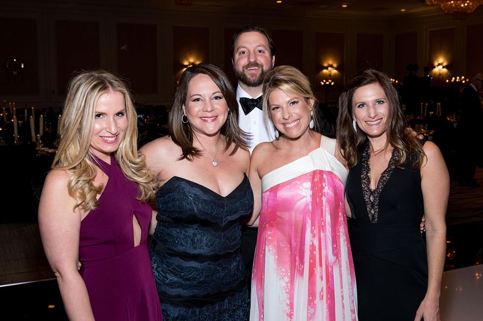 30 Katie Dillon, from left, Lauren Sorkin, Ron Zach and Jennifer Haikin Zach and Amira Staller at the Jewish Community Center Children's Scholarship Ball March 2015