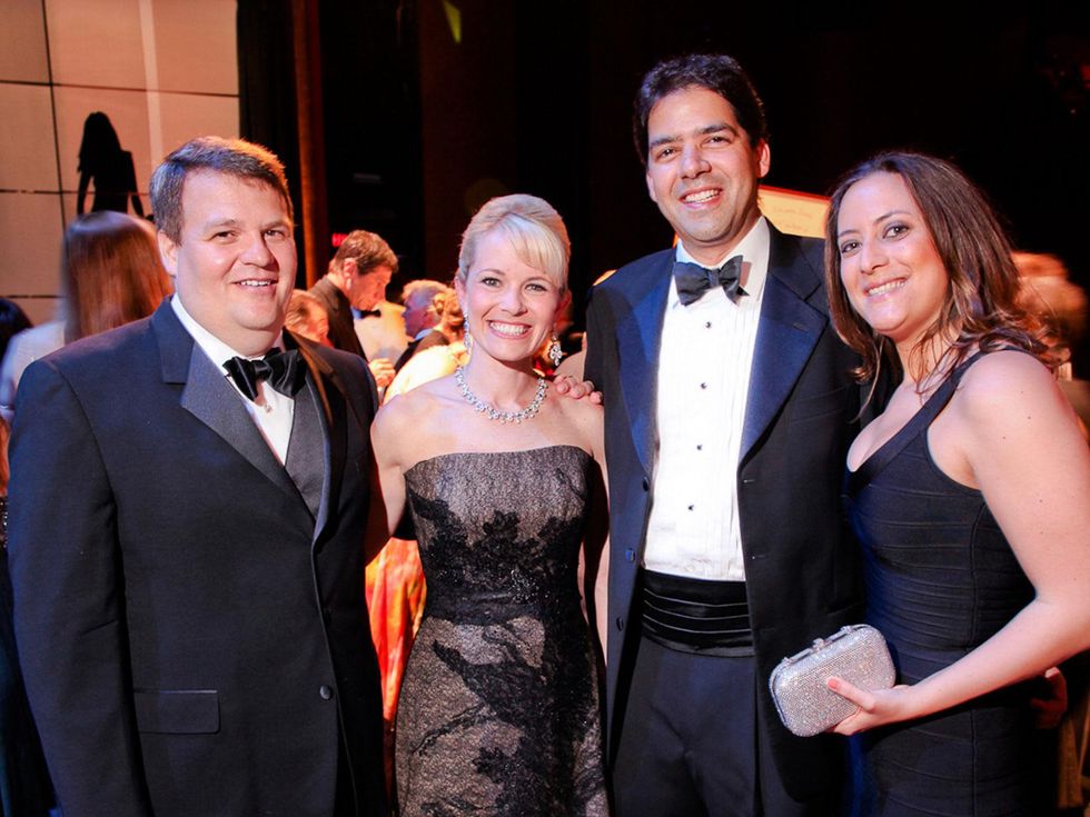 30 Matt Archer and Hillary Holmes Archer, from left, and Rahim and Erin Oberholtzer at the Mercury Baroque Gala March 2014