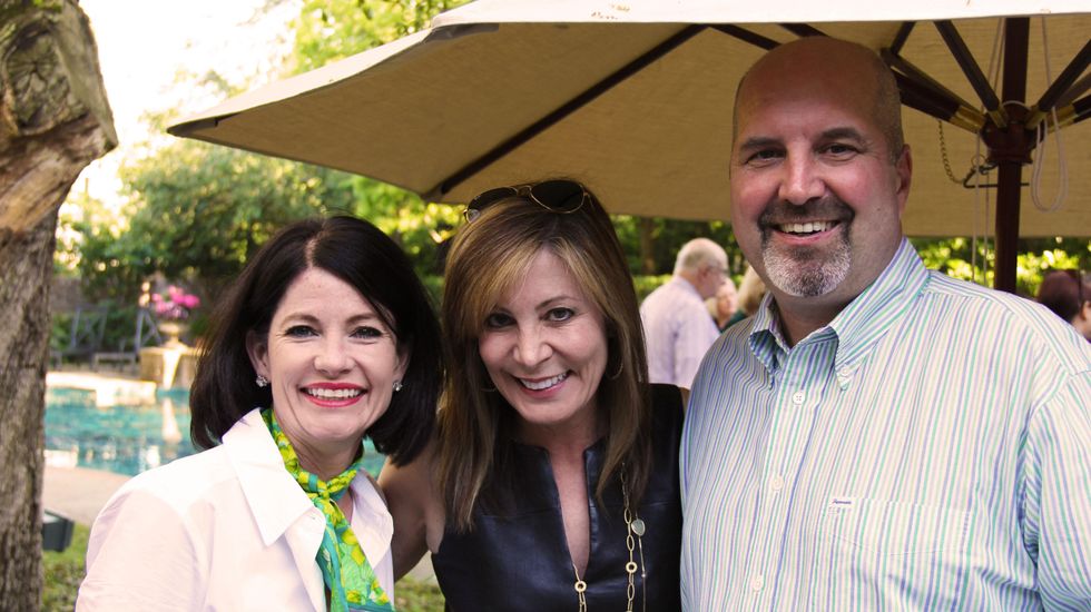 30 Stephanie Brown, left, with Heidi and Greg Armstrong at Cheetah Conservation and The Houston Zoo Event March 2015