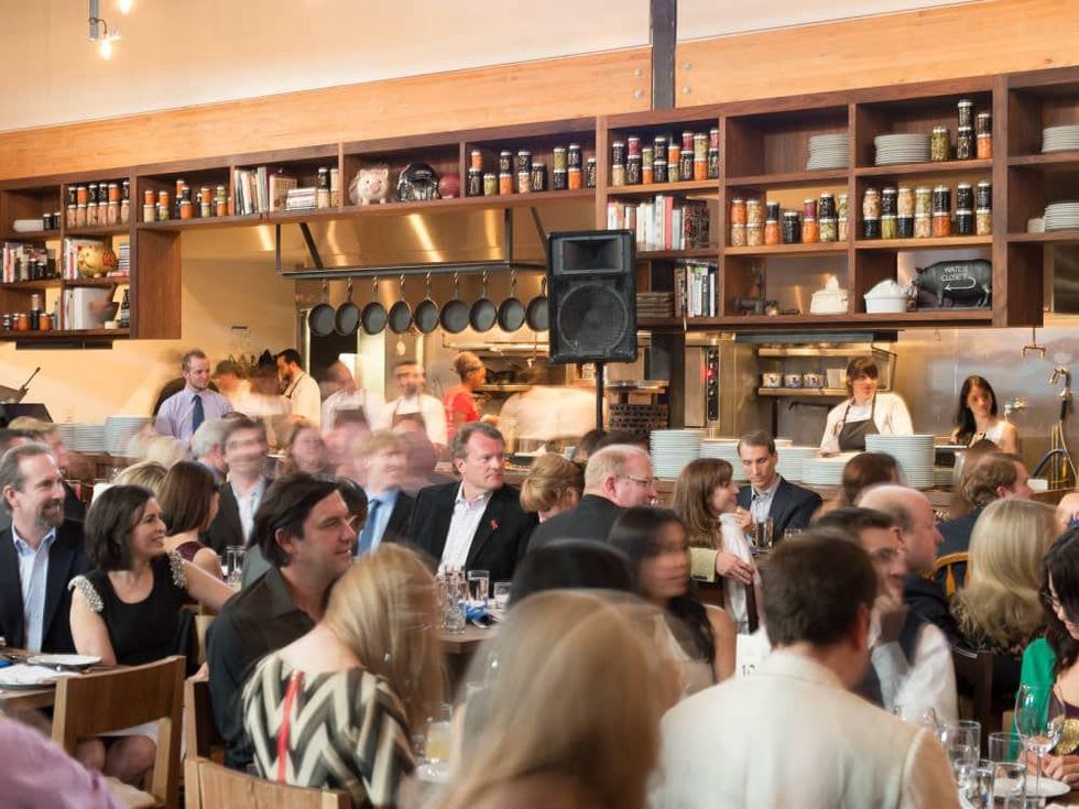 3016, Ballet Barre dinner, April 2013, Underbelly, crowd, venue