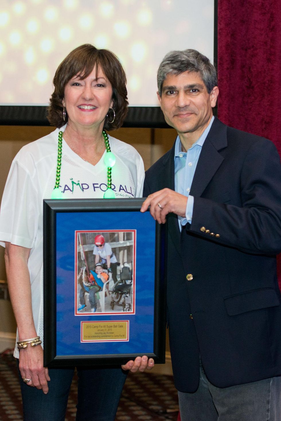 307 Liz Rigney and Jay Munisteri at the Camp For All Super Ball February 2015