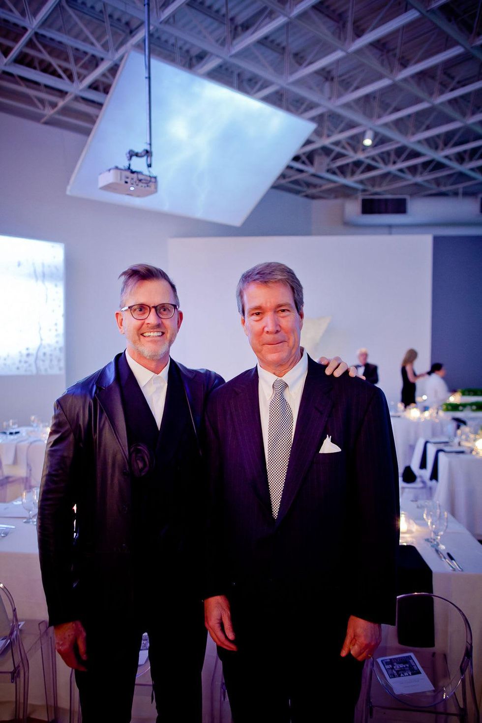 31 Marcus Sloan, left, and Jim Thorp at the CAMH Gala March 2015