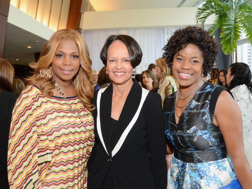 31 Nicole West, from left, Gayla Gradner and Kafi Slaughter at the Best Dressed luncheon March 2015