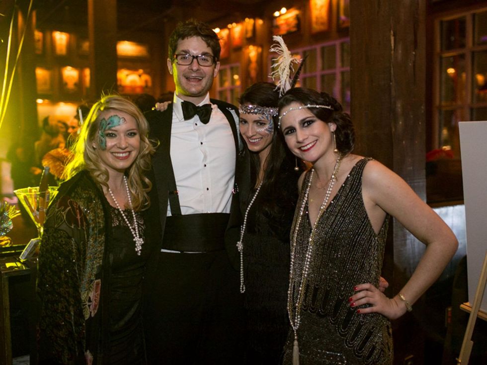 31 Whitney Miller, from left, Tripp Fried, Anne Hoppe and Maudie Werlin at the TIRR party January 2015