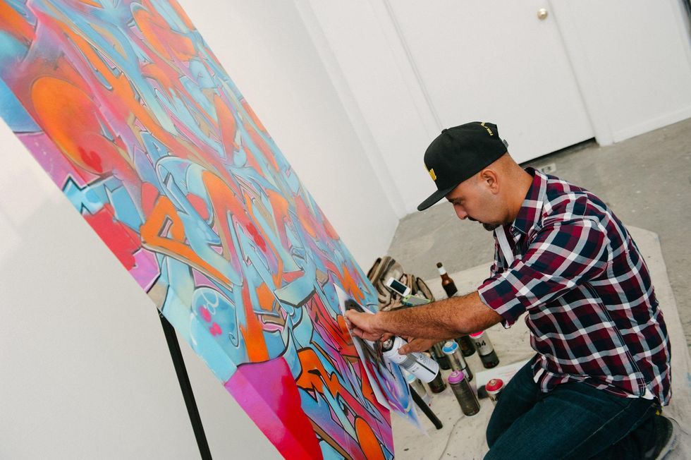 32 GONZO247 at Child Advocates Art Party November 2014