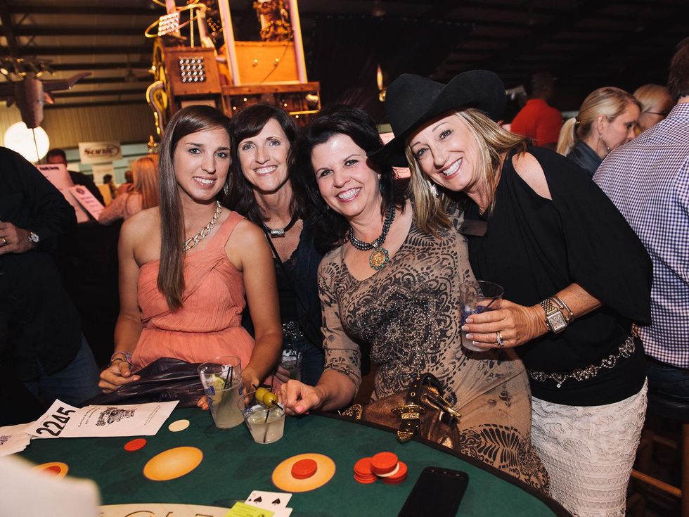 32 Houston Cattle Baron's Ball April 2013 Kiley Lubojasky, Luann Lubojasky, Valerie Williams, Kelly Siler