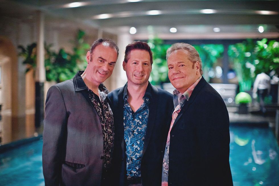 32 K.M. Cooper, from left, Craig McMlemor and Bubba McNeely at the Pam & Gela party November 2014