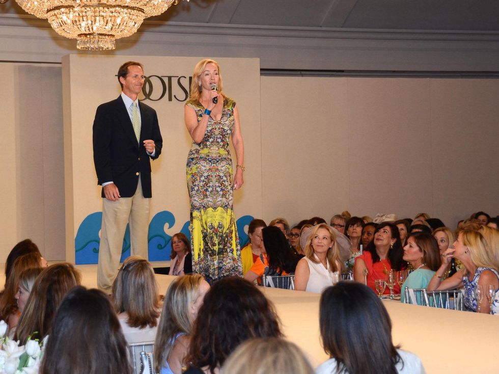 32, River Oaks tennis luncheon, April 2013 Van Barry, Alice Mosing fashion show runway