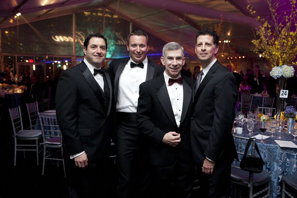 32 Xavier Pena, from left, Jeff Falk, Scott Sawyer and Barry Mandel at Gala on the Green February 2014