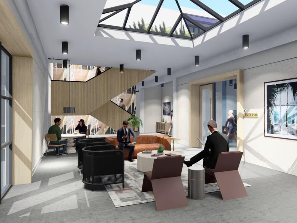 3201 Allen Parkway lobby rendering