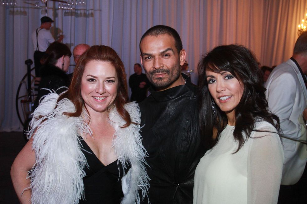 321 Donae Chramosta, from left, Todd Ramos and Diane Caplan at Lucinda Loya's birthday celebration February 2014