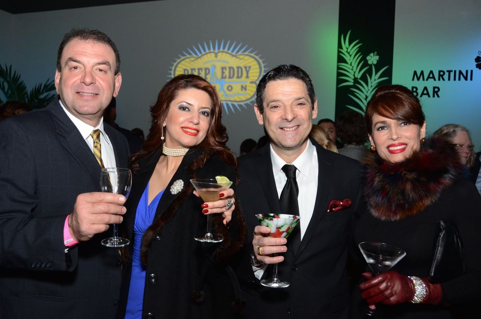 325 Jesse Mussa, from left, Parissa Mohajer and Carlos and Karina Barbieri at the Craft Museum Martini Madness party January 2015