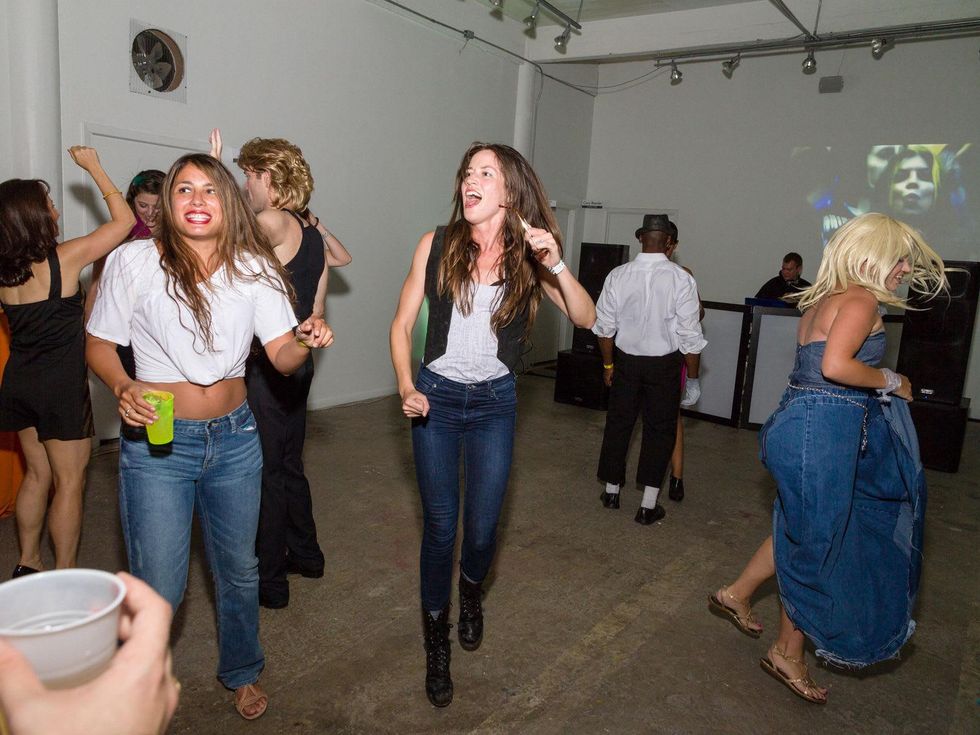 3270 Natalie Heredia, left, and Erin Felton at Party Like a Rock Star benefiting Planned Parenthood August 2014