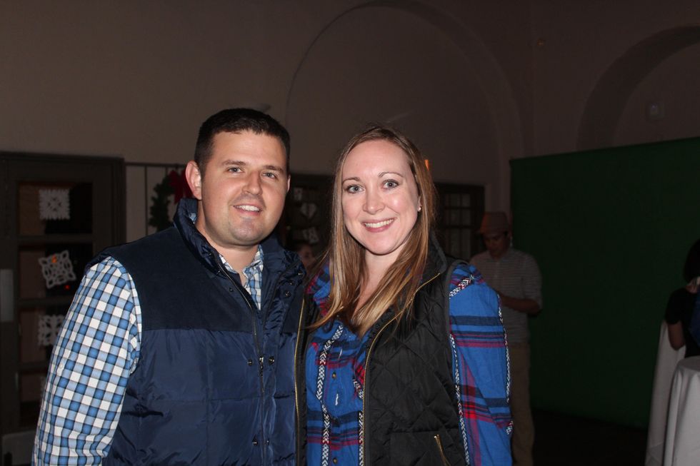 33 Robert and Nikki Hanley at the Herman Park Conservancy Ski the Green party November 2013