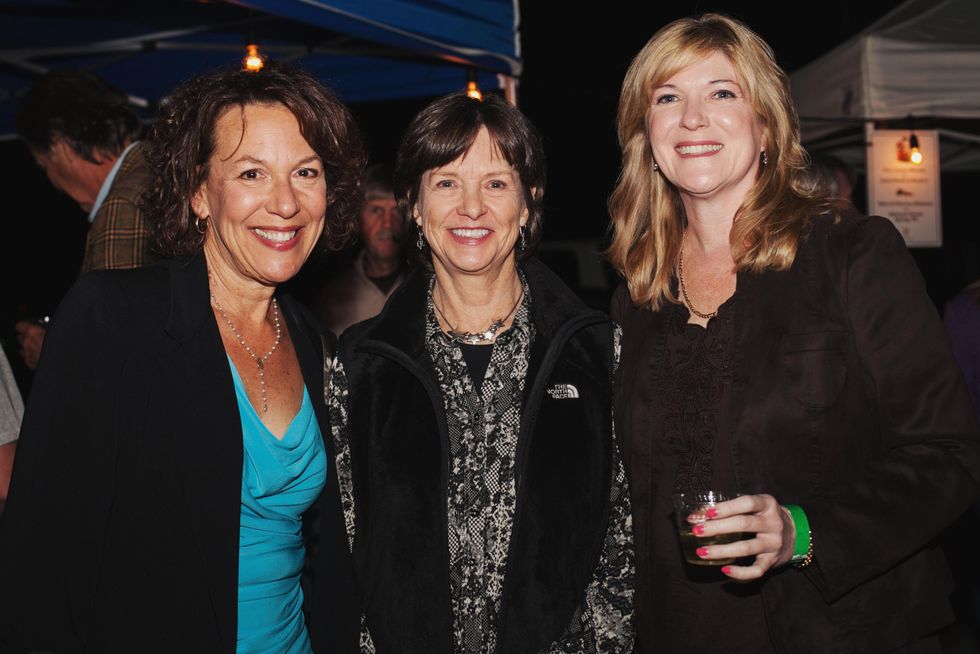 33 Sandy Wicoff, from left, Maureen Croft and Garland Kerr at the Urban Harvest 10th anniversary dinner November 2014