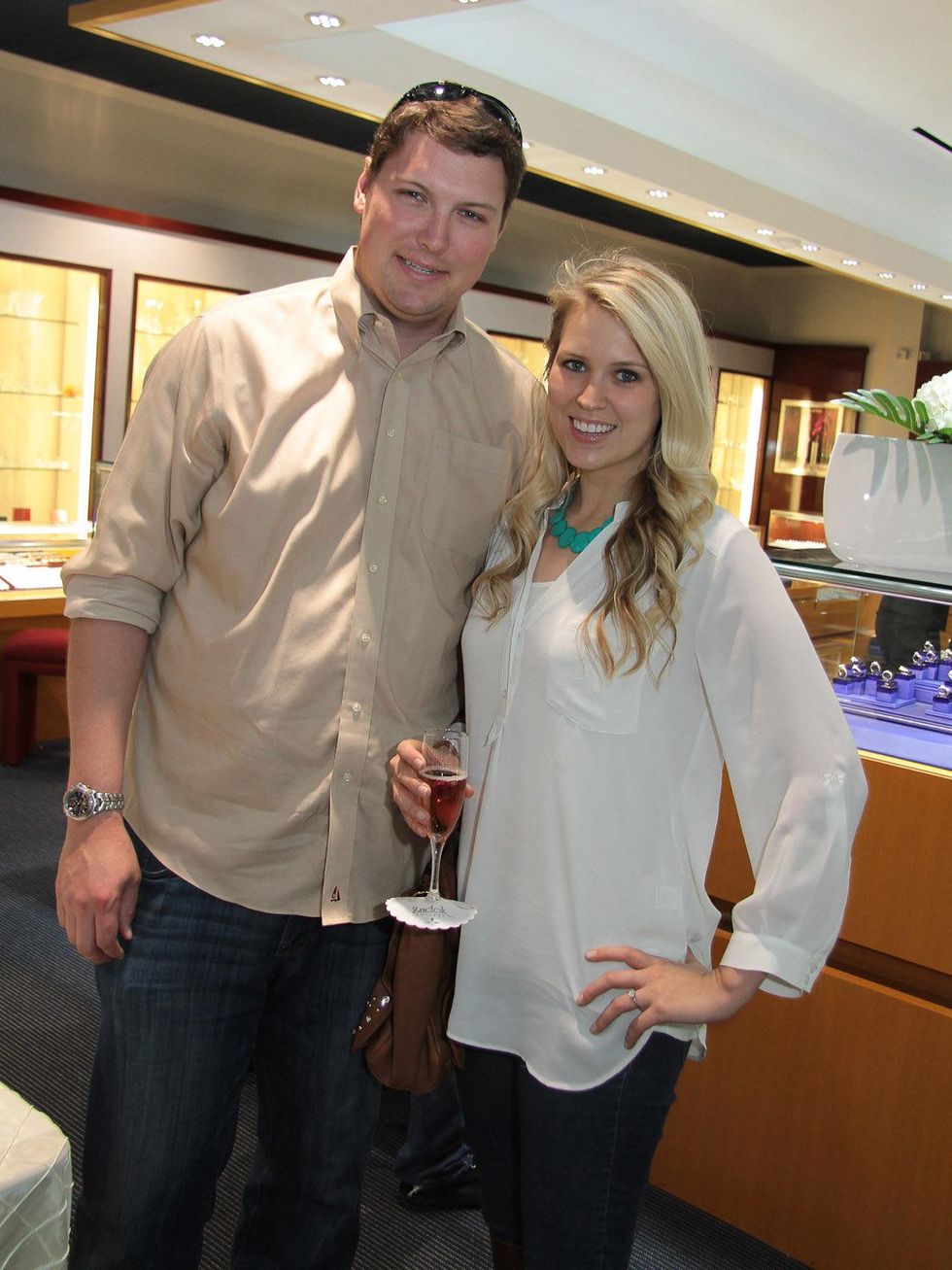 3331, Zadok Jewelers, grand wedding band event, March 2013, Olivia Foster and John Kenfield