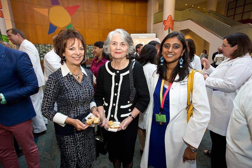 334 M.D. Anderson Children's Cancer Center opening May 2013 Pam Onstead, Kay Onstead, and Dr. Joya Chandra (Pam serves on the CCH Advisory Board and with Dr. Joya Chandra on a nutrition sub-committee)
