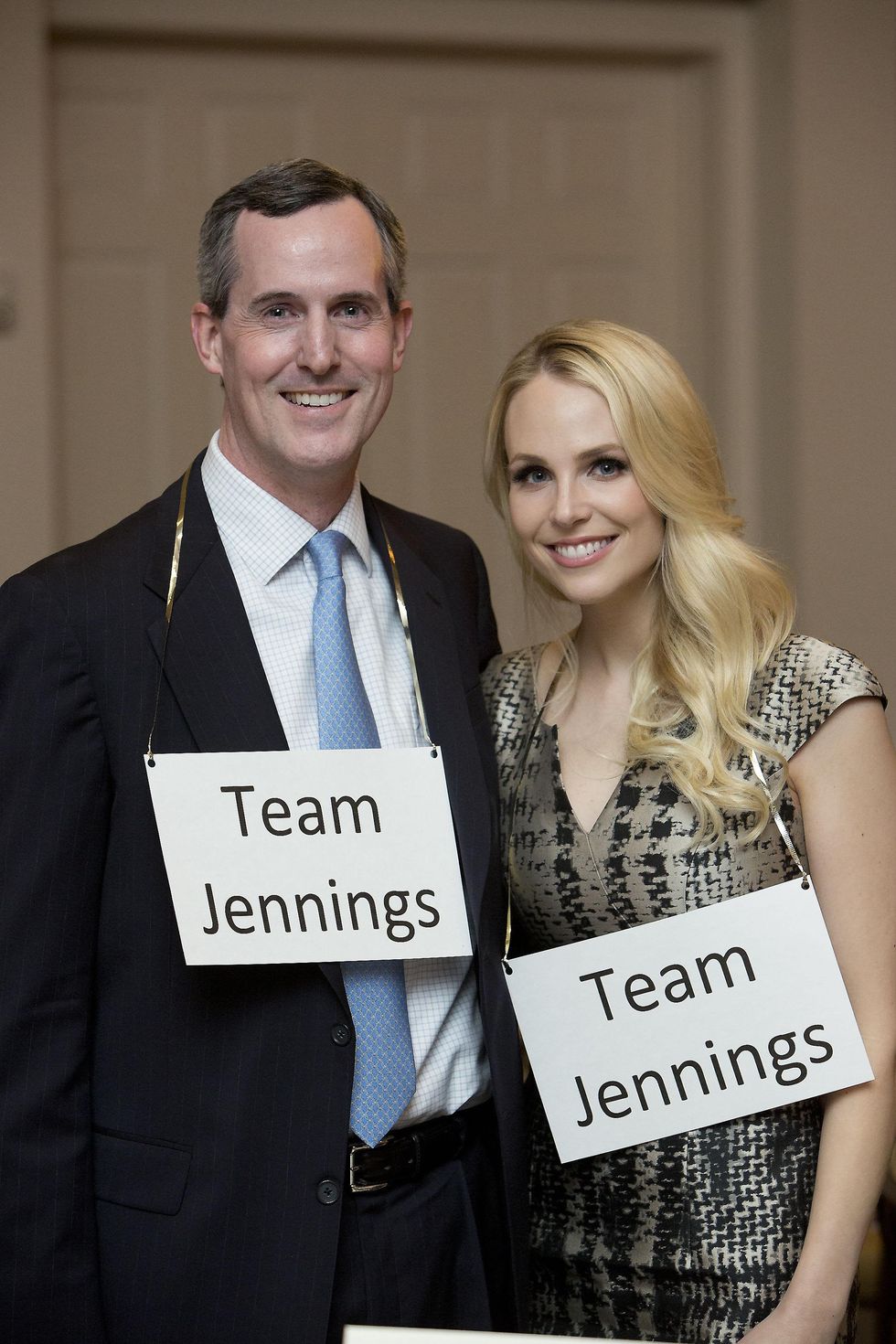 339 James and Kathleen Jennings at the Great Grown-Up Spelling Bee January 2015