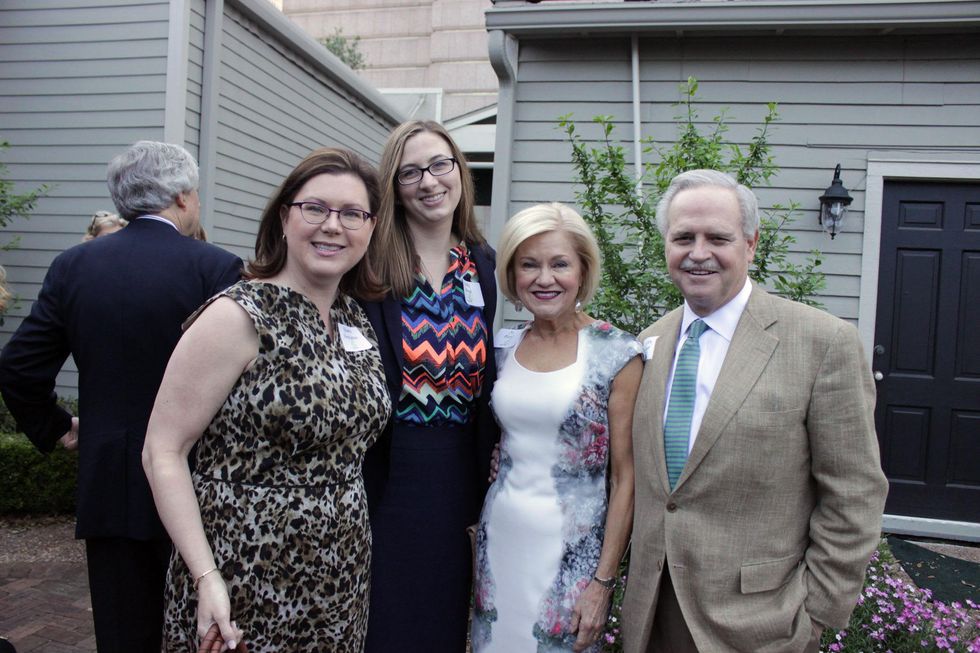 3398 Shawn Stephens, from left, Polly Sims and Jo and Jim Furr at the Houston Heritage Society luncheon April 2014