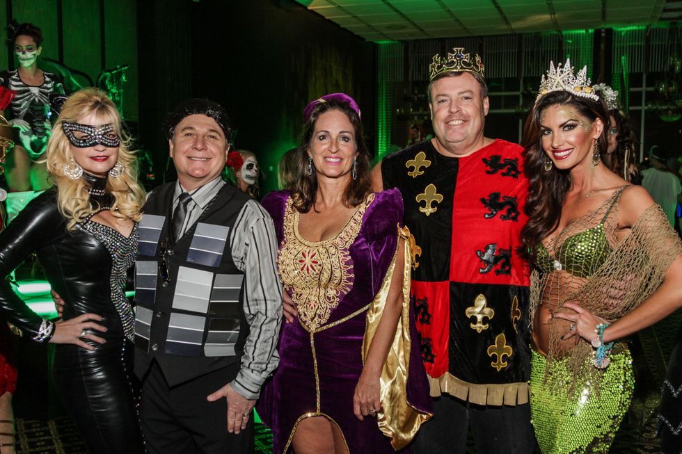 34 Tammy and Dr. Andy Johnson, from left, Elizabeth and Steven Bruman and Nicole Lassiter at The Patroleum Club Halloween party November 2014