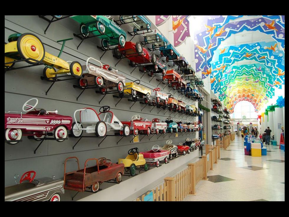 340, Children's Museum of Houston, vintage pedal car exhibit, November 2012