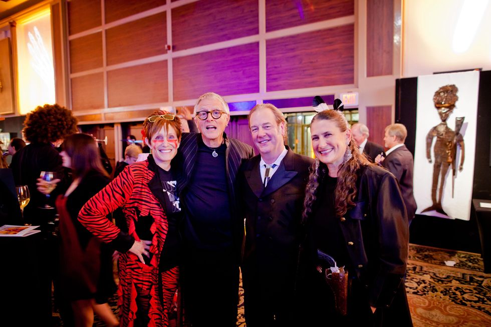 35 Curry Glassell, from left, McKay Otto, Keith Coffee and Claire Cusack at the Orange Show Gala November 2014