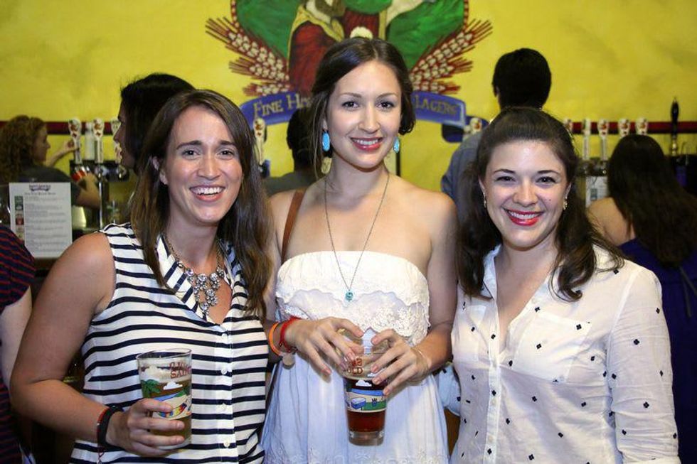 35 Dana Overcash, from left, Katie Richey and Haley Ray at the Houston Area Women's Center Young Leaders Independence Day Bash July 2014.