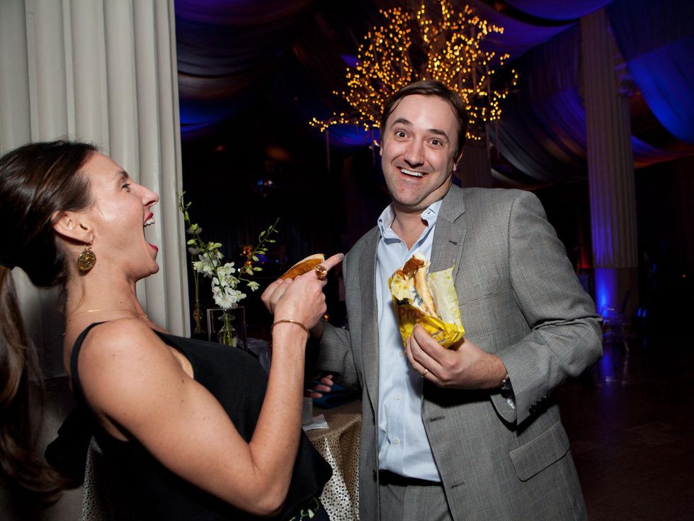 35 Lindsay and Matt Sturm at the Night Circus party January 2014