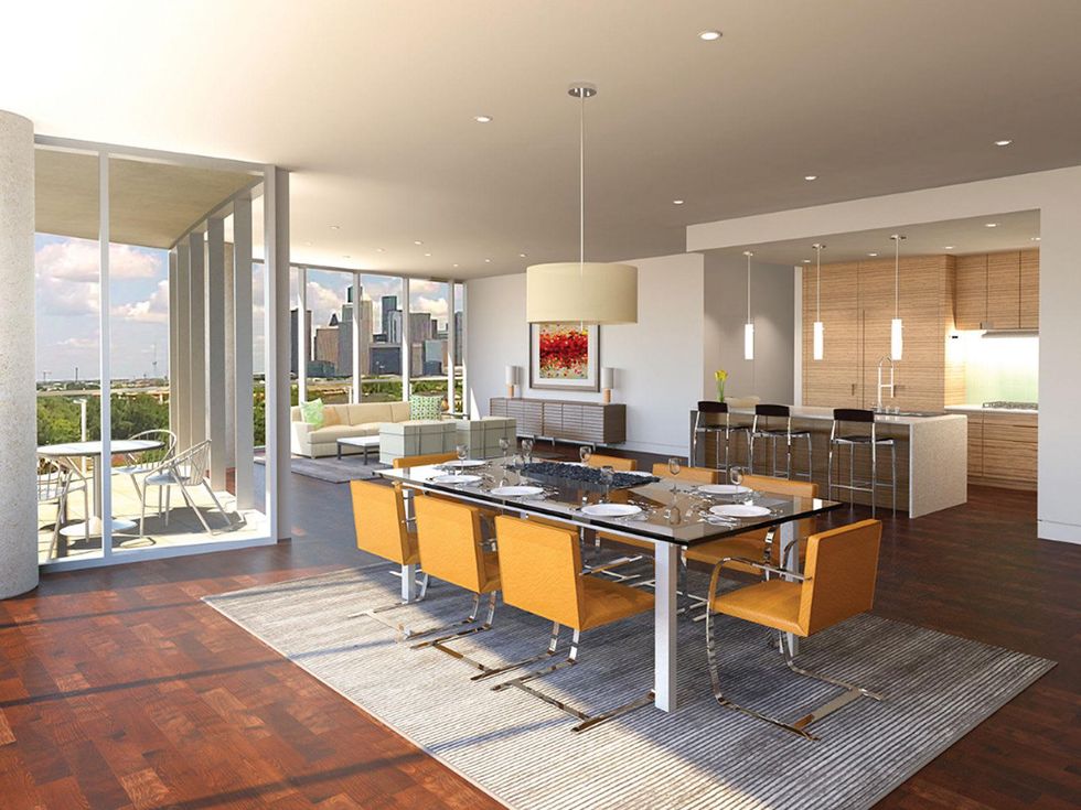 3615 Montrose rendering February 2015 residence interior