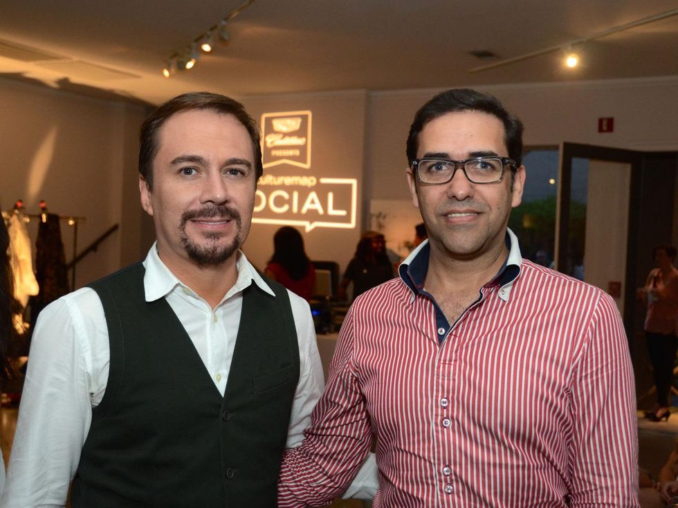 37 Adrian Duenas, left, and Marcelo Saenz at the CultureMap Social at Gremillion and Co. Fine Art March 2015