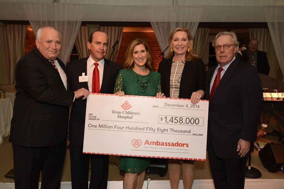 37 Dr. Charles Hankins, from left, Rand Holstead, Lindsay Holstead and Carol and Mike Linn at Texas Children's Ambassadors wraps up #GivingTuesday week December 2014