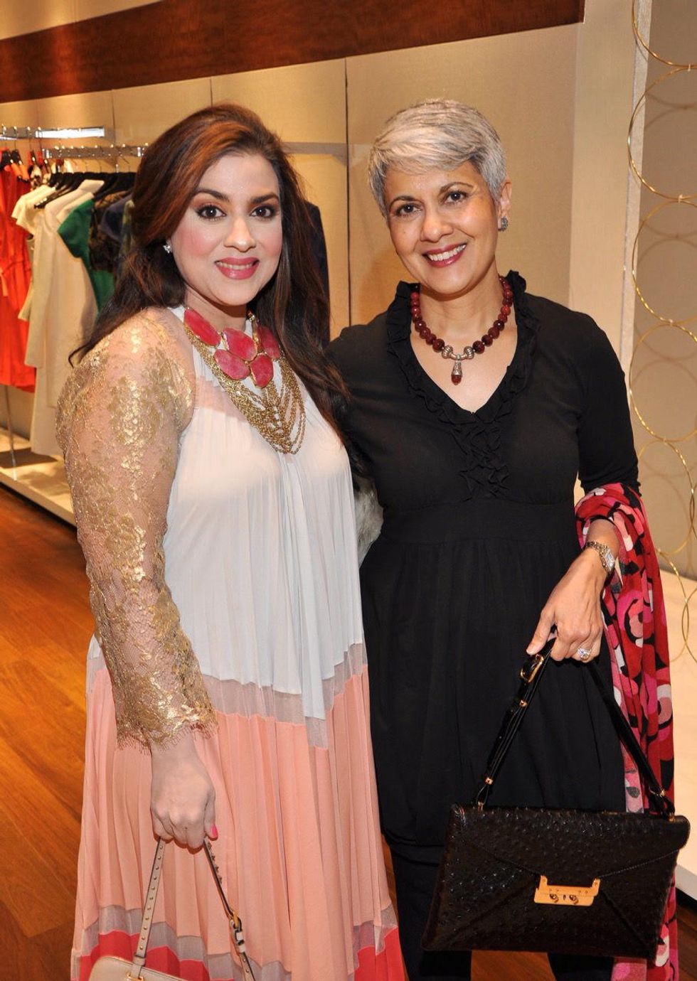 37 Maha Khan, left, and Neelofur Ahmad at the Third International Mothers Day Soiree Kick-off March 2015