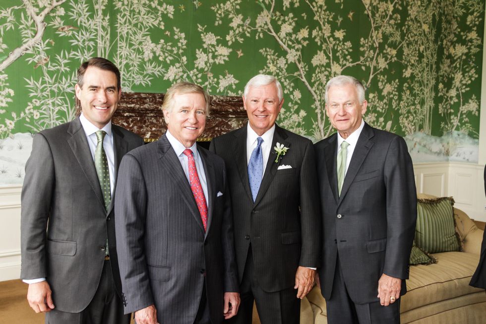 37 Steve Mach, from left, Jesse Tutor, Ned Holmes and Harry Mach at the Men of Distinction luncheon May 2014