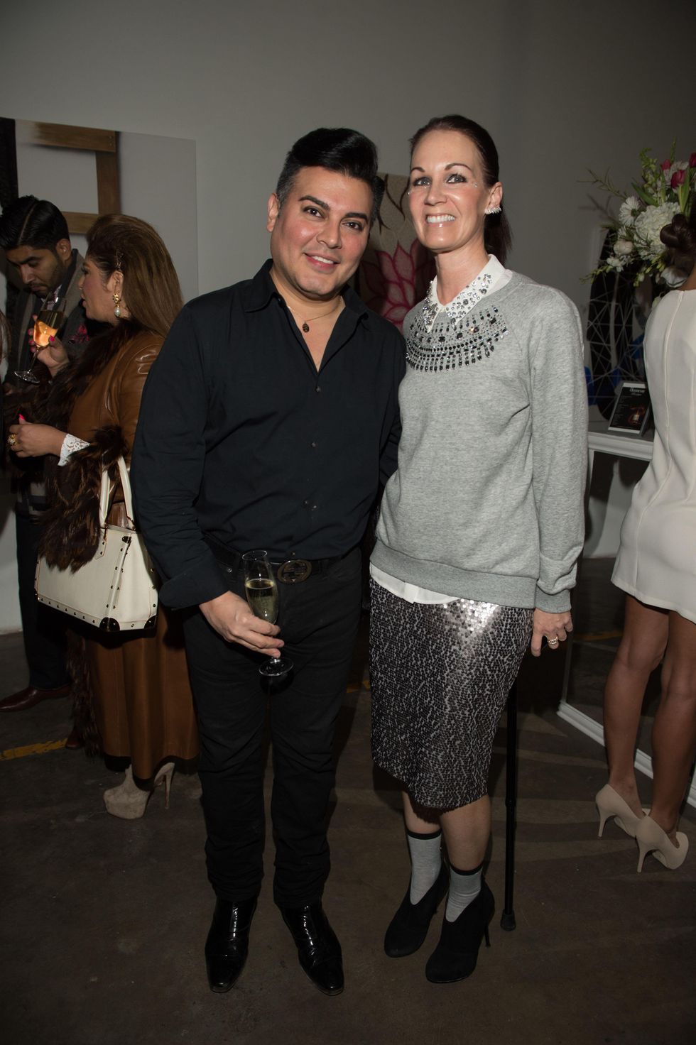 38 Edward Sanchez and Beth Muecke at the Vault Light as Air fashion show January 2015