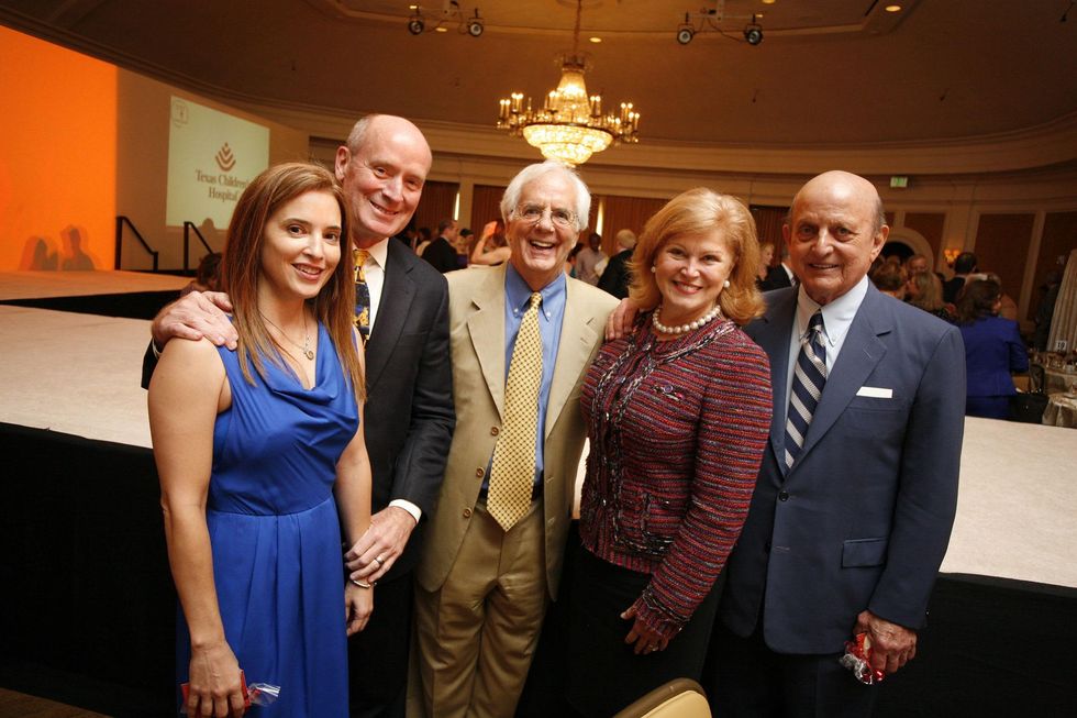 38 Nancy Calles, from left, Dr. Mark Kline, Scott Basinger, Jan Duncan and Don Faust at the Texas Children's Hospital Celebration of Champions luncheon October 2014
